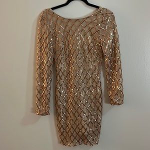 Sparkly body con dress